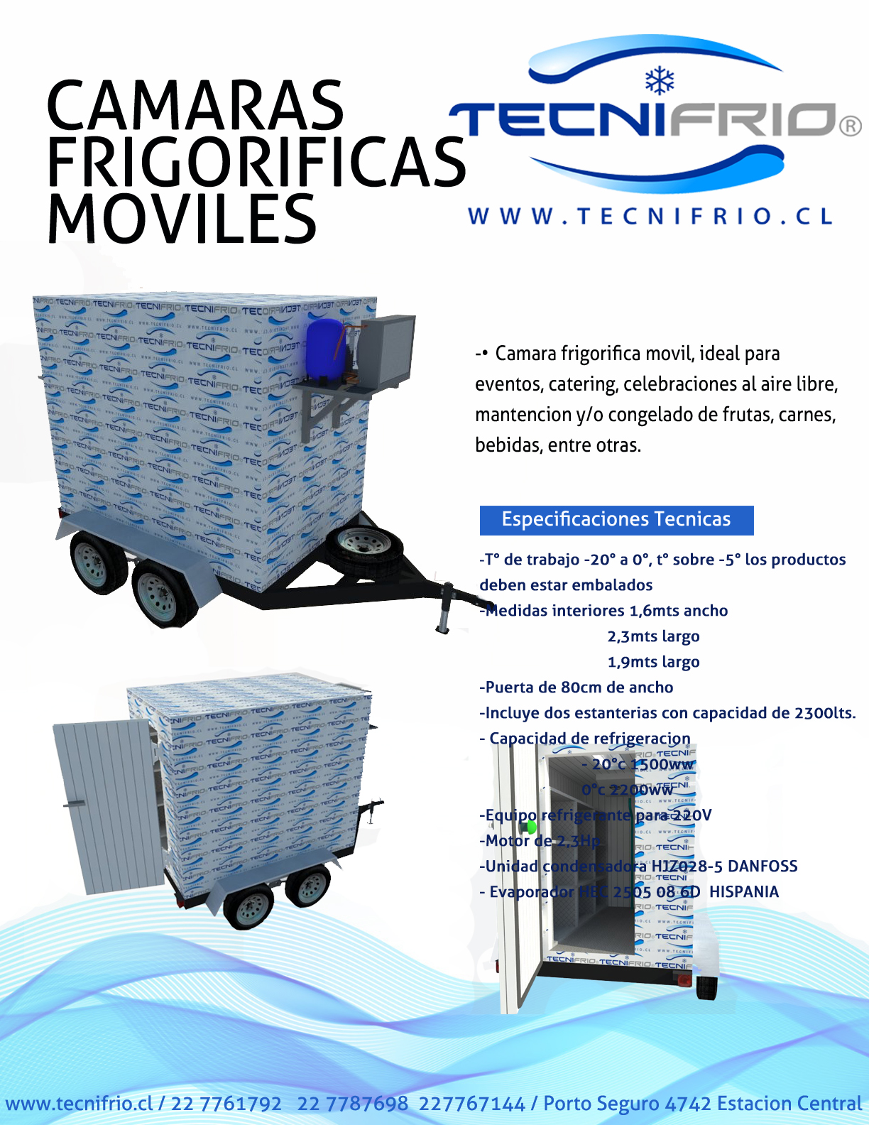 Camara frigorifica móvil